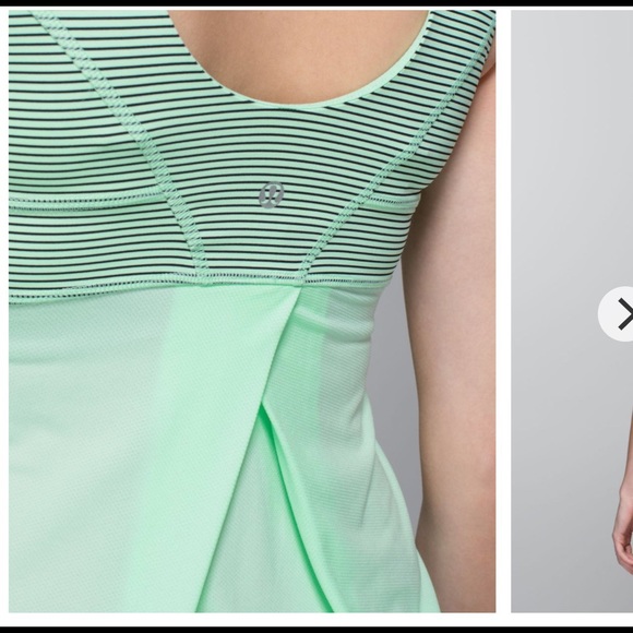 Tame Me Tank Teal Striped breathable workout - Picture 4 of 11